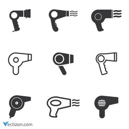 Hairdryer Set Icon