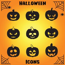 Halloween Pumpkin Set Icon