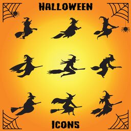 Halloween Witch Set Icon