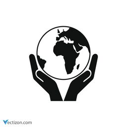 Hand Hold Globe Vector Icon