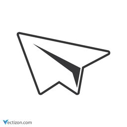 Paper Plane Glyph Icon