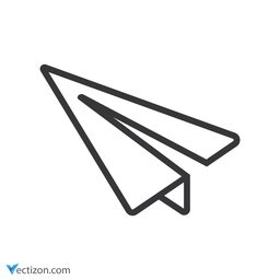 Paper Plane Line Icon