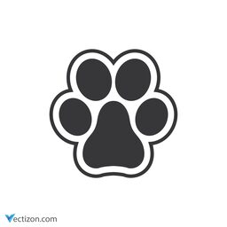 Paw Glyph Icon