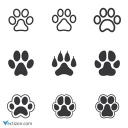 Paw Set Icon