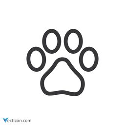 Paw Vector Icon
