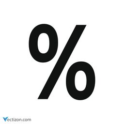Percent Outline Icon