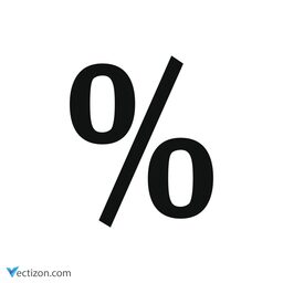 Percent Pictogram icon