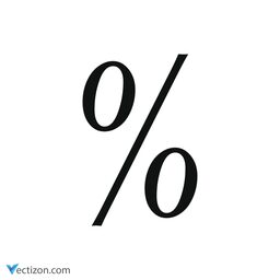 Percent Vector Icon