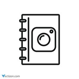 Photo Album Glyph Icon