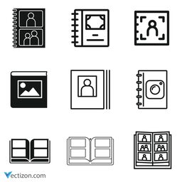 Photo Album Set Icon