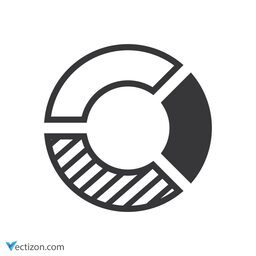 Pie Chart Line Icon