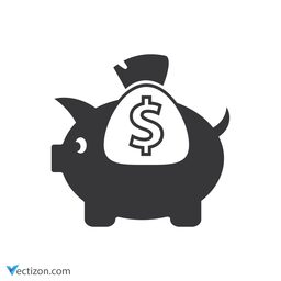 Piggy Bank Glyph Icon