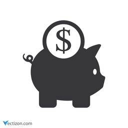 Piggy Bank Outline Icon
