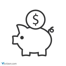 Piggy Bank SVG Icon