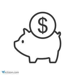 Piggy Bank Vector Icon