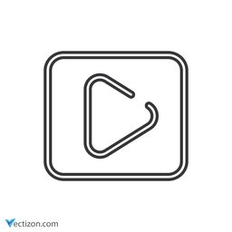 Play Outline Icon