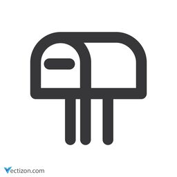 Postbox Outline Icon